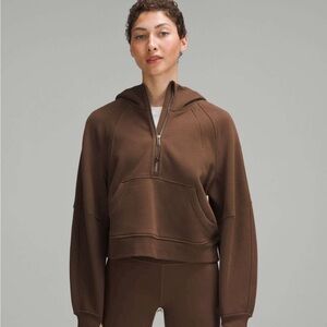 Lululemon oversized half zip Java Scuba